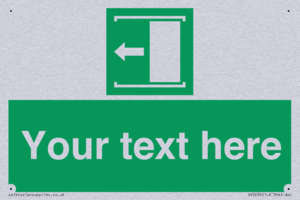 Custom Slide to Open Sign